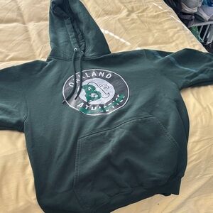 Oakland Athletics Green Pullover Hoodie Oakland Ballers